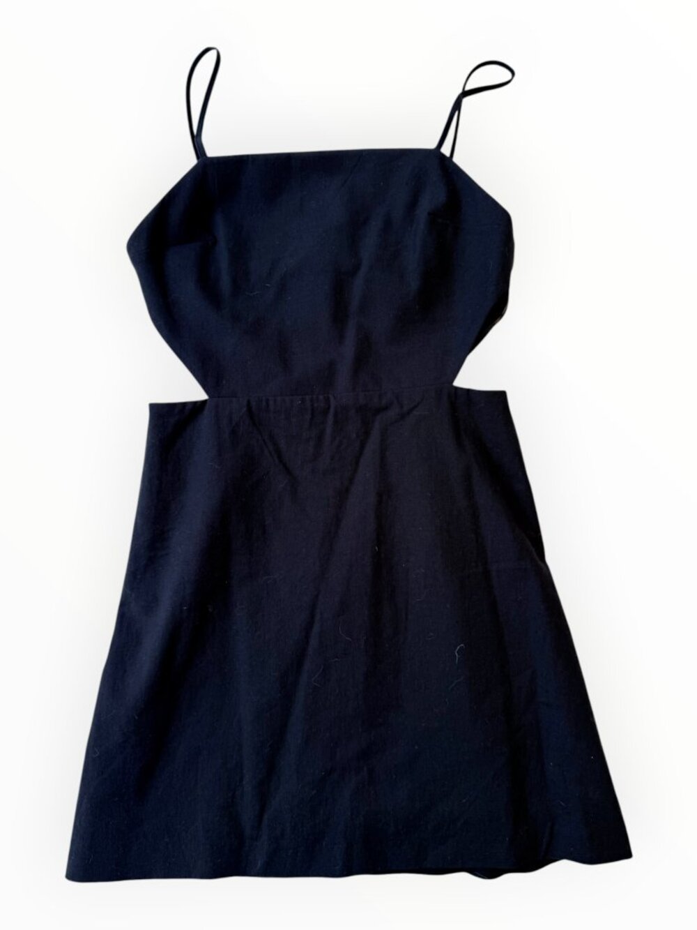 NWT Zara Black Cutout Mini Dress Size Small Strappy A Line